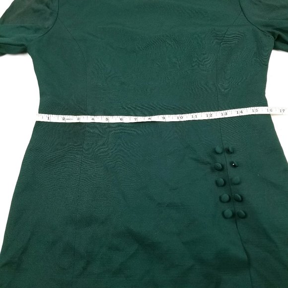 Vintage Forest Green 2-Piece Suit Dress Small 6 - Picture 6 of 16